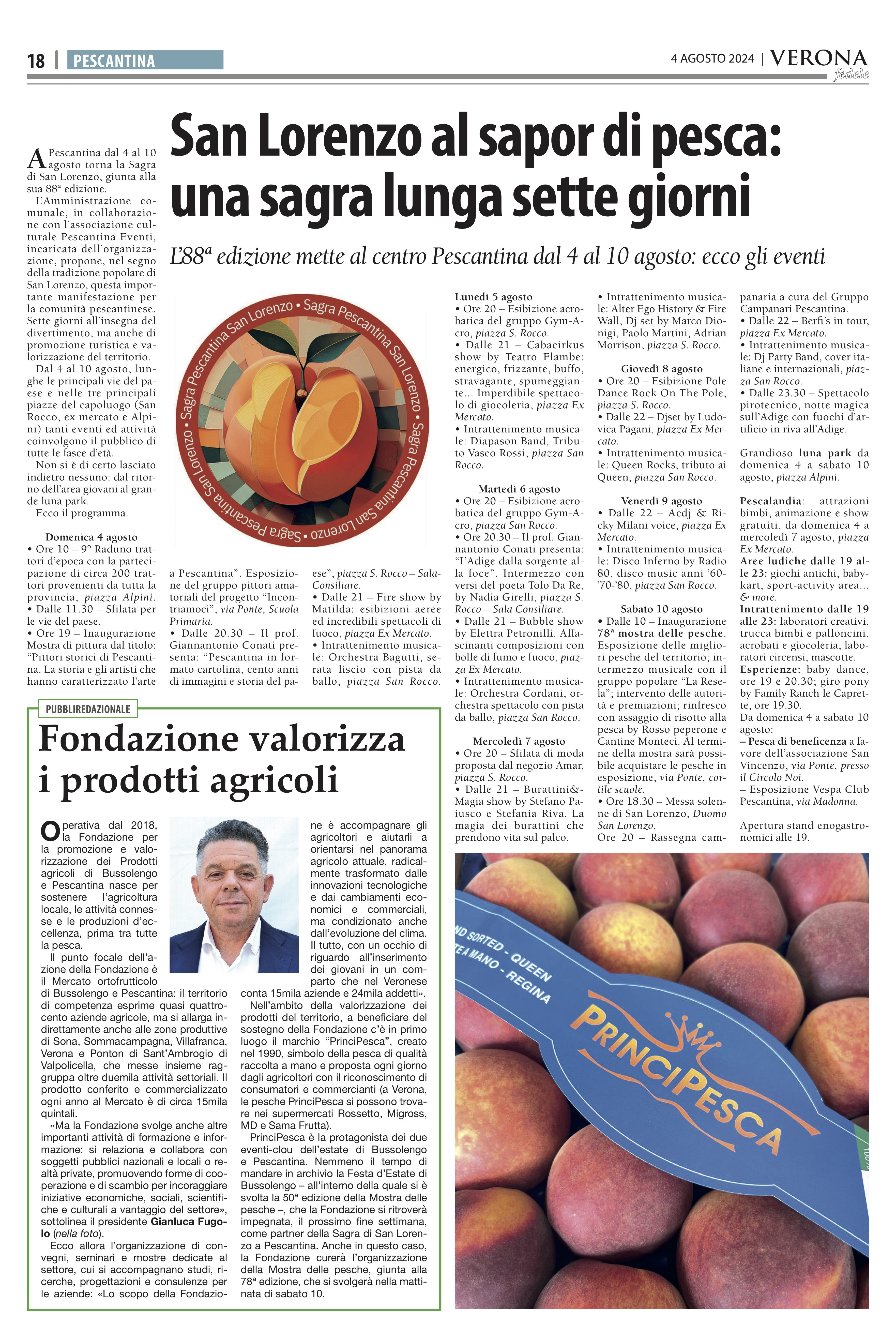 la pagina di Verona Fedele