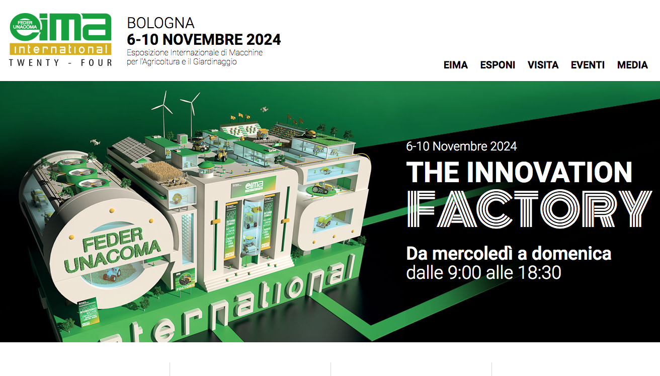 Tutto pronto per Eima, la fiera della meccanica agricola di Bologna