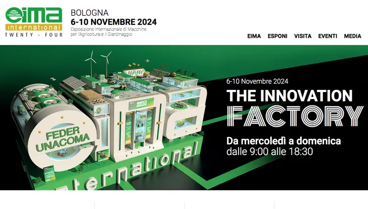Tutto pronto per Eima, la fiera della meccanica agricola di Bologna