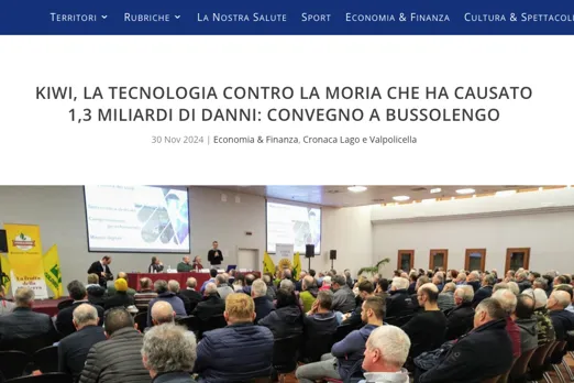 Il webmagazine L'Adige di Verona si occupa dell'evento organizzato a Bussolengo