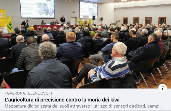 TgVerona Telenuovo si occupa del convegno sul kiwi di Bussolengo