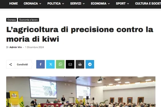 La testata online Verona News parla dell'evento di Bussolengo