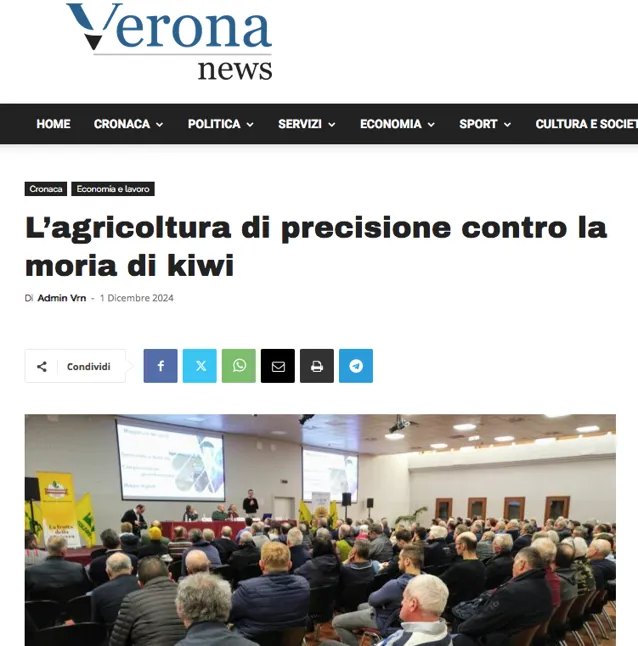 La testata online Verona News parla dell'evento di Bussolengo