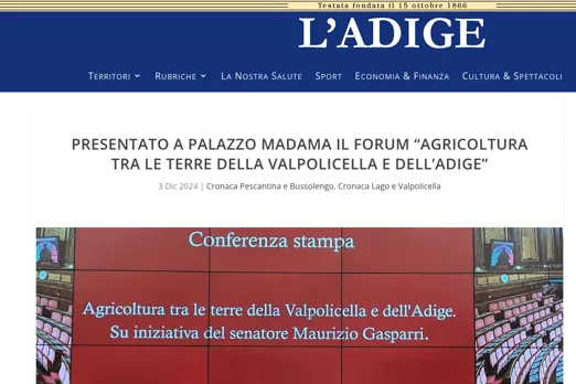 Il webmagazine riprende la notizia sull'evento del 6 e 7 dicembre