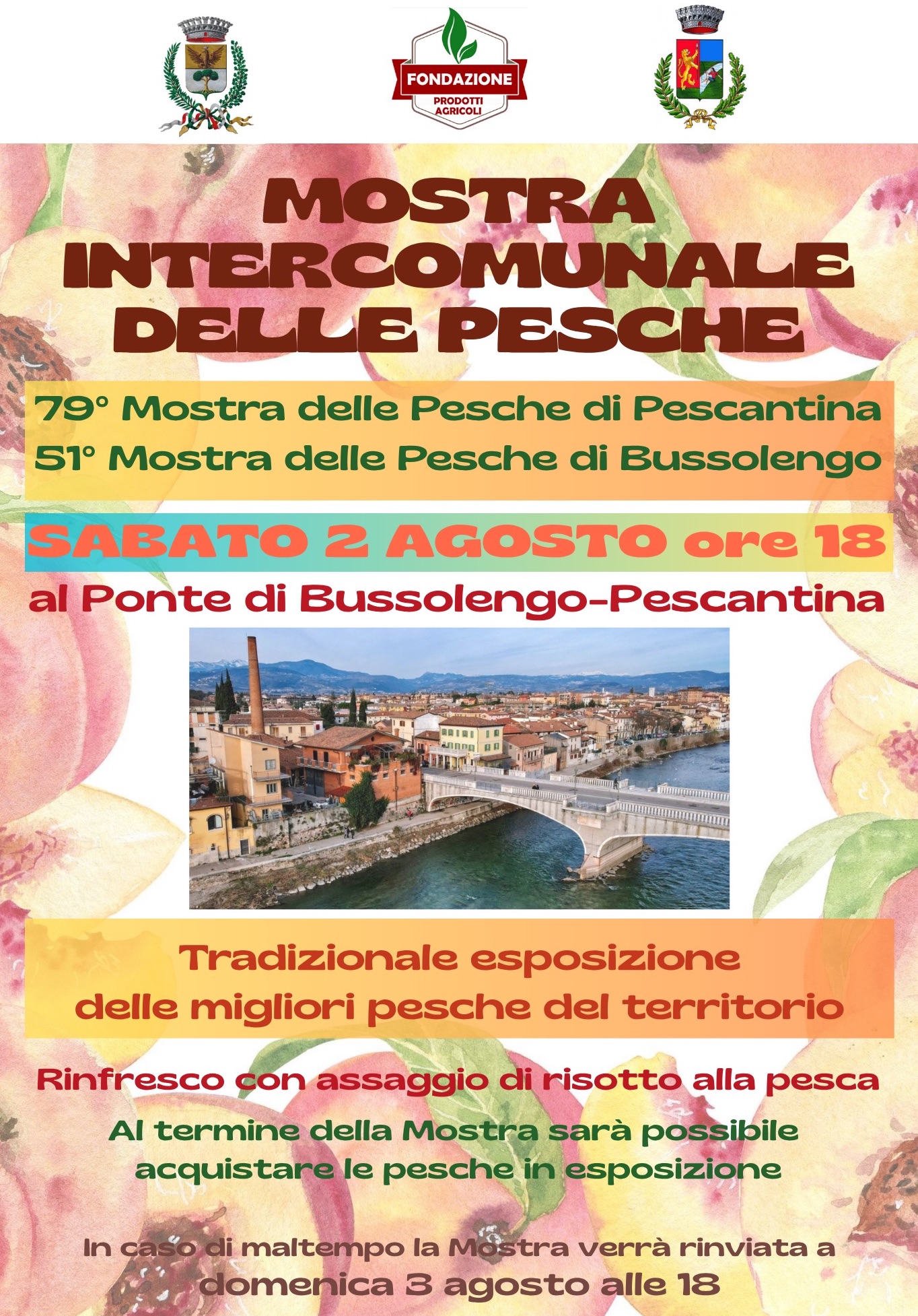 La Mostra delle Pesche sarà quest'anno Intercomunale