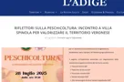 Le uscite sui media sulla presentazione dell'evento sulla peschicoltura