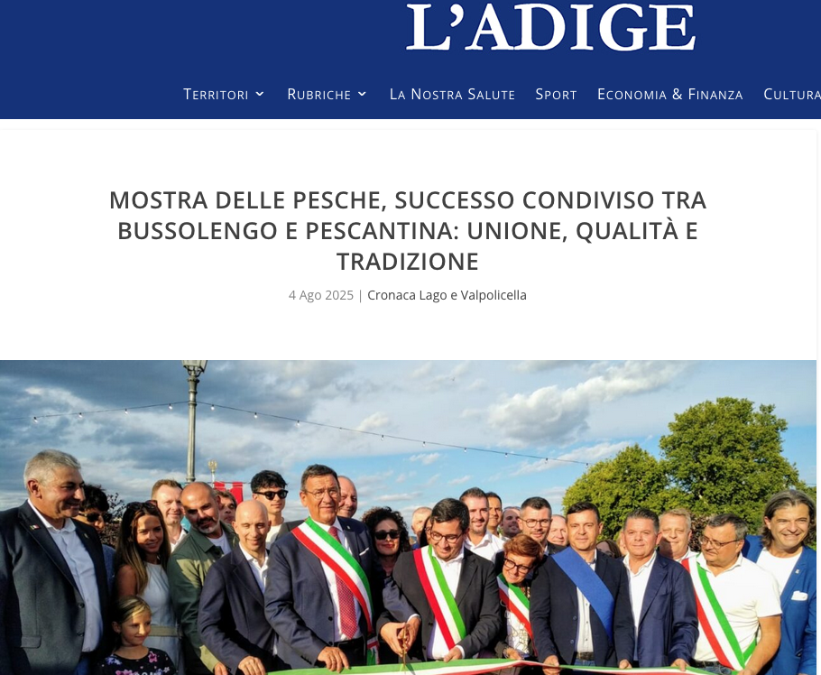 Rassegna stampa degli articoli pubblicati sulla Mostra delle Pesche