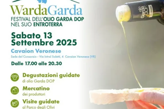 Sabato a Cavaion "WardaGarda", il Festival dell'Olio Garda dop.