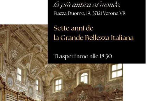 VENERDI' 24 ALLA BIBLIOTECA CAPITOLARE I 7 ANNI DELLA GRANDE BELLEZZA