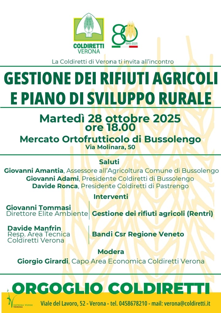 Convegno in Fondazione sui rifiuti agricoli e lo sviluppo rurale