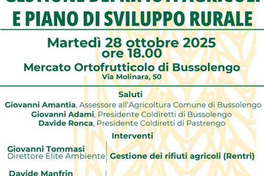 Convegno in Fondazione sui rifiuti agricoli e lo sviluppo rurale