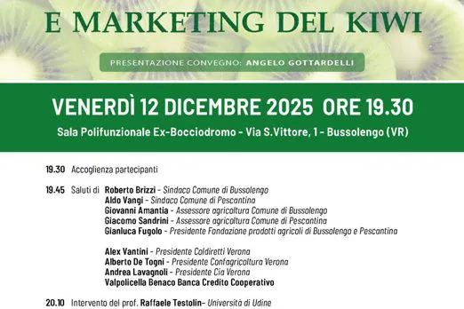 A Bussolengo il tradizionale convegno sul kiwi