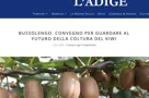 Sul quotidiano online L'Adige la notizia del convegno sul kiwi