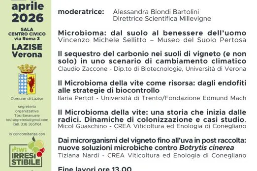 A LAZISE CONVEGNO SUL MICROBIOMA DEL VIGNETO