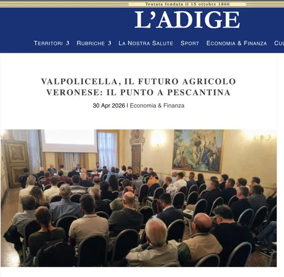 IL GIORNALE ONLINE "L'ADIGE" PARLA DI NOI 
