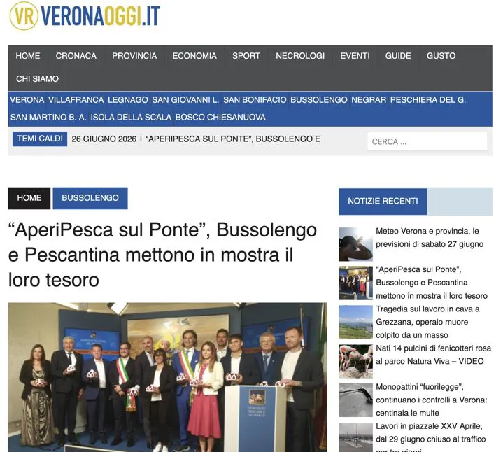 La notizia della conferenza stampa in Regione su Veronaoggi
