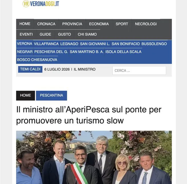 AperiPesca sul web magazine Verona Oggi