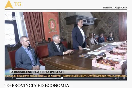 La conferenza stampa di ieri sul tg di Telearena