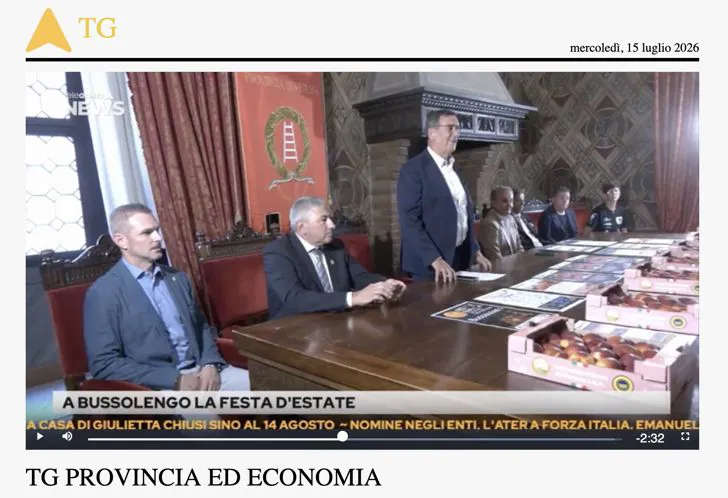 La conferenza stampa di ieri sul tg di Telearena