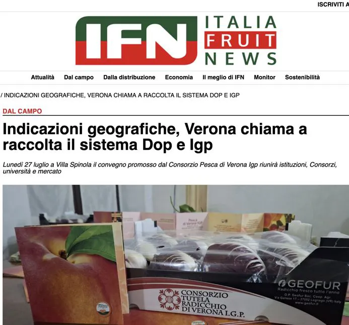 L'evento sulle Igp a Villa Spinola su Italia Fruit News
