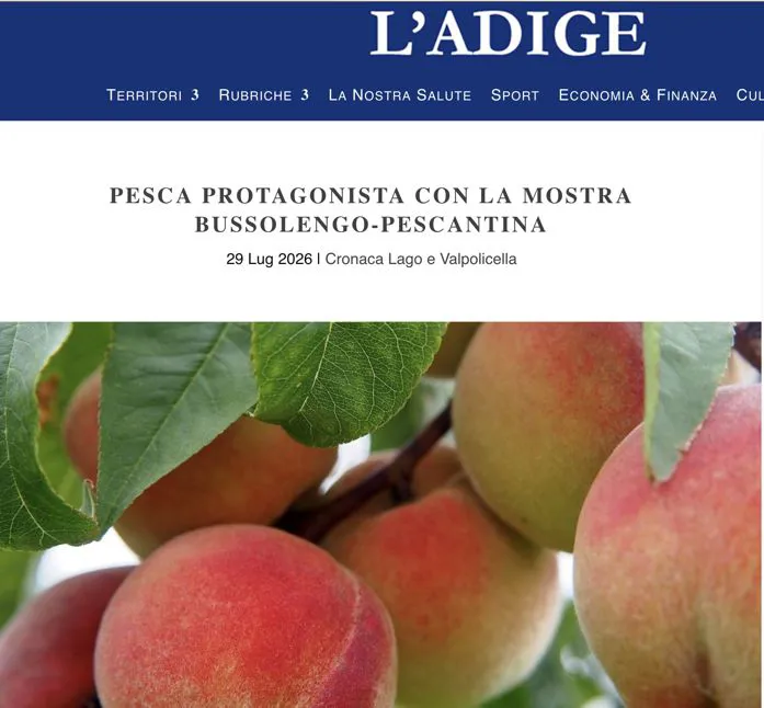 La Mostra delle Pesche su L'Adige