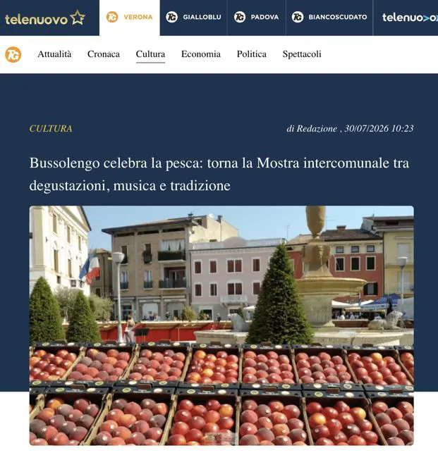 La Mostra delle Pesche su Telenuovo.it